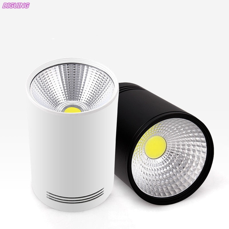 Super Bright Dimmable LED COB Ceiling Spot Lamp 7W 9W 12W 15W 18W Surface Mount Downlight for Indoor Lighting Kitchen Bedroom
