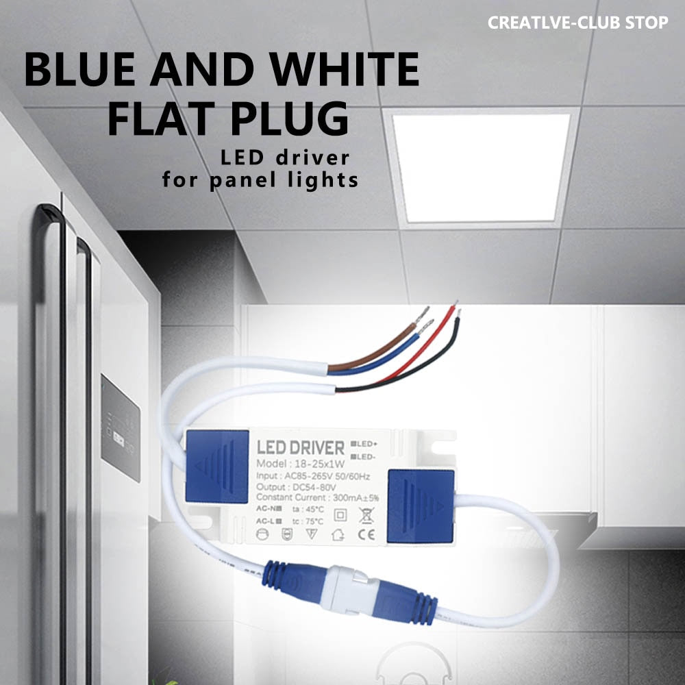 LED Power Supply Driver 1W 3W 4W 7W 8W 12W 18W 25W 36W 300mA Lighting Transformers For LED Power Light Panel Light Downlight DIY