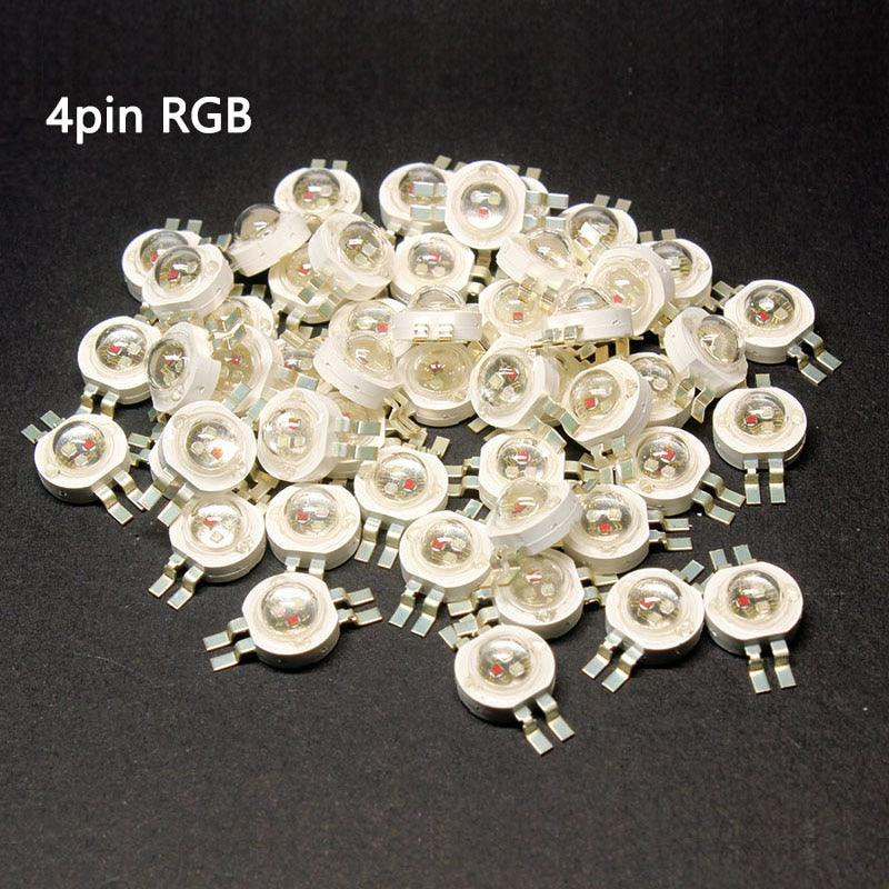 High Power LED Light-Emitting Diode LEDs Chip SMD 10pcs 1W 3W Warm White Red Green Blue Yellow For SpotLight Downlight Lamp Bulb