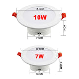 Lonsonho Zigbee Smart Downlight Led Spot Light RGB+CW 7W 10W Wireless Control Compatible Tuya Smartthings Alexa Google Home