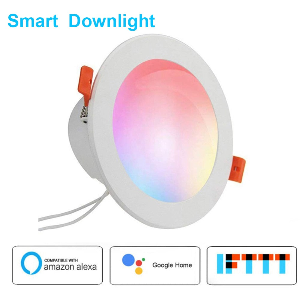 Lonsonho Zigbee Smart Downlight Led Spot Light RGB+CW 7W 10W Wireless Control Compatible Tuya Smartthings Alexa Google Home