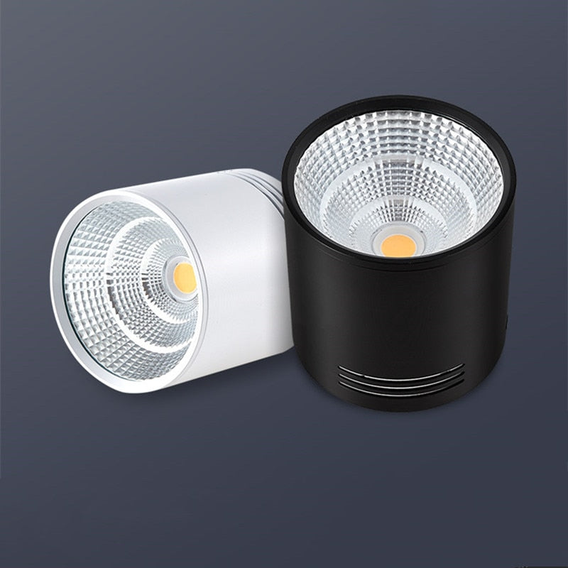 Super Bright Dimmable LED COB Ceiling Spot Lamp 7W 9W 12W 15W 18W Surface Mount Downlight for Indoor Lighting Kitchen Bedroom