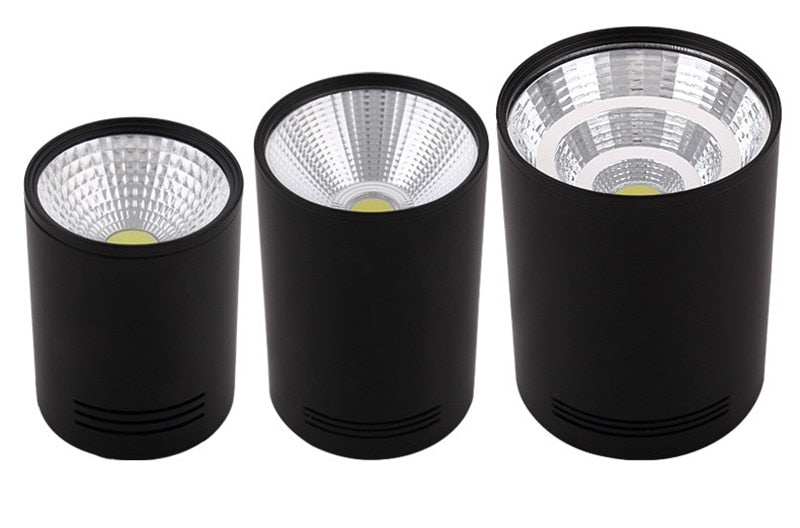 Super Bright Dimmable LED COB Ceiling Spot Lamp 7W 9W 12W 15W 18W Surface Mount Downlight for Indoor Lighting Kitchen Bedroom