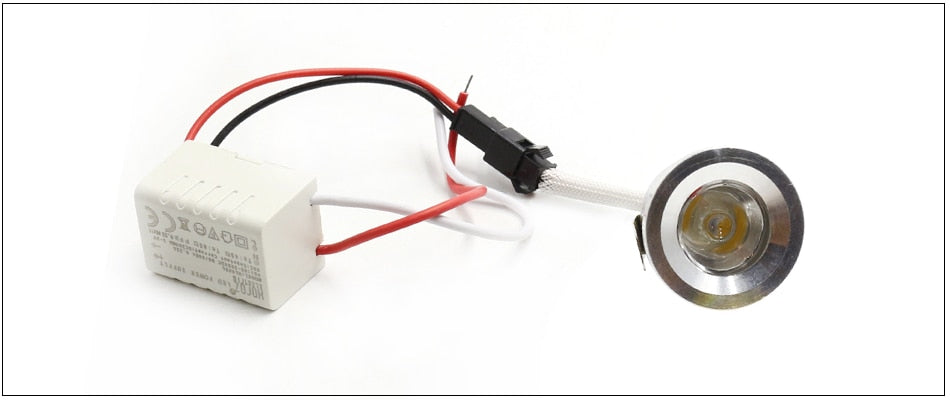  1W Mini Spot LED Downlight Aluminum Warm/Cold White Lamp 100V-240V 1inch 27mm Cut Hole Under Cabinet Lighting Fixtures