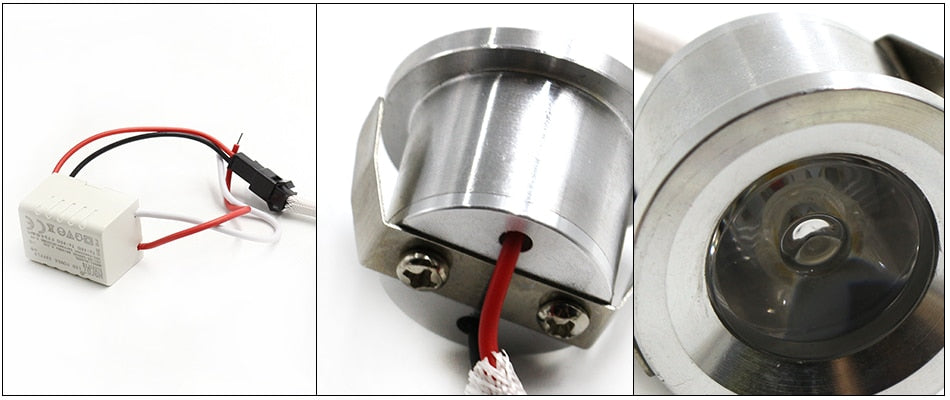  1W Mini Spot LED Downlight Aluminum Warm/Cold White Lamp 100V-240V 1inch 27mm Cut Hole Under Cabinet Lighting Fixtures