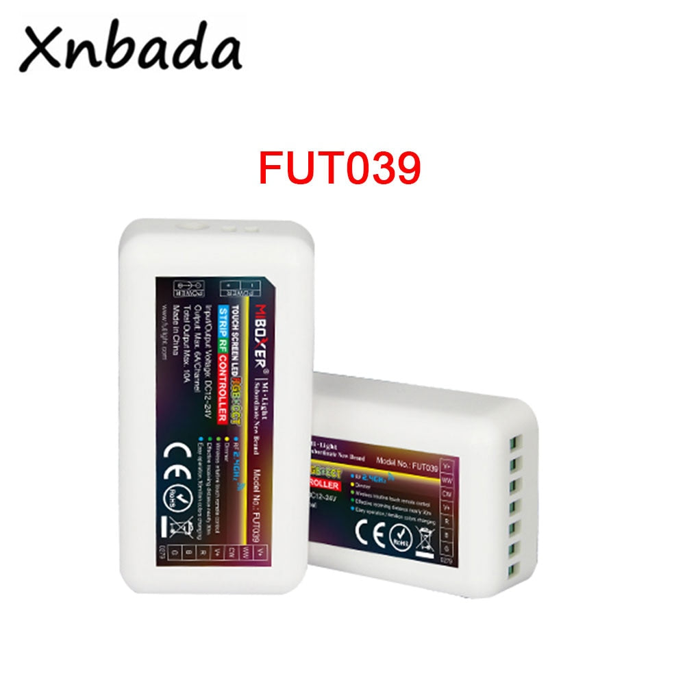 Milight MiBoxer FUT039 RF Dimmable RGB CCT 2A*5CH Led Controller For RGB/RGBCW/RGBWW/RGB+CCT Led Strip/Bulb/Downlight DC12-24V