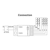 Milight MiBoxer FUT039 RF Dimmable RGB CCT 2A*5CH Led Controller For RGB/RGBCW/RGBWW/RGB+CCT Led Strip/Bulb/Downlight DC12-24V