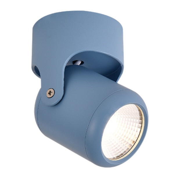 High quality dimmable Rotating LED Downlights Surface Mounted adjustment COB AC85-265V 360° LED Ceiling Lamp Spot lights