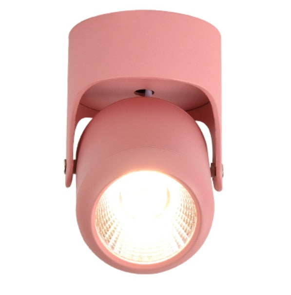 High quality dimmable Rotating LED Downlights Surface Mounted adjustment COB AC85-265V 360° LED Ceiling Lamp Spot lights