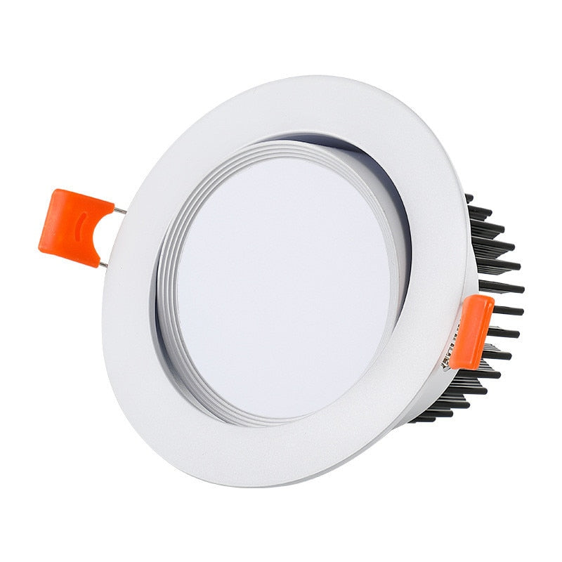 Round Dimmable Recessed LED Downlights 5W 7W 9W 12W 15W 18W COB LED Ceiling Lamp Spot Lights AC110-220V LED Lamp