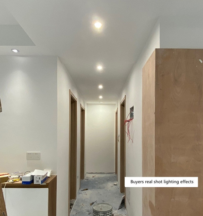 Round Dimmable Recessed LED Downlights 5W 7W 9W 12W 15W 18W COB LED Ceiling Lamp Spot Lights AC110-220V LED Lamp