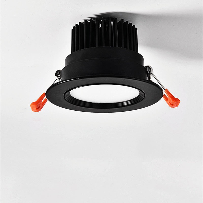 Round Dimmable Recessed LED Downlights 5W 7W 9W 12W 15W 18W COB LED Ceiling Lamp Spot Lights AC110-220V LED Lamp