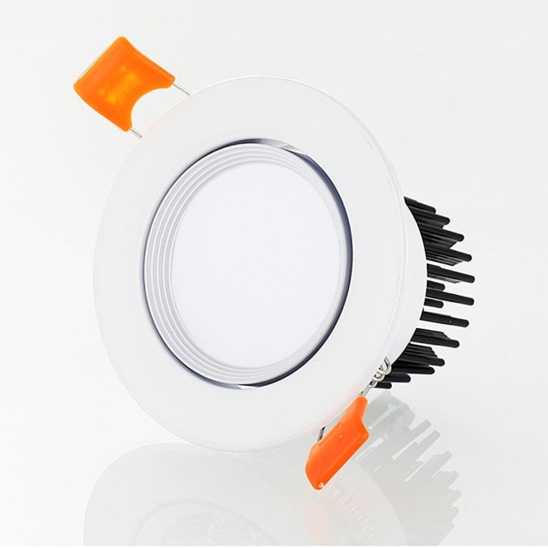 Round Dimmable Recessed LED Downlights 5W 7W 9W 12W 15W 18W COB LED Ceiling Lamp Spot Lights AC110-220V LED Lamp