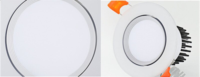 Round Dimmable Recessed LED Downlights 5W 7W 9W 12W 15W 18W COB LED Ceiling Lamp Spot Lights AC110-220V LED Lamp