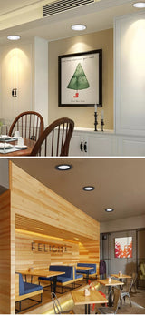 Round Dimmable Recessed LED Downlights 5W 7W 9W 12W 15W 18W COB LED Ceiling Lamp Spot Lights AC110-220V LED Lamp