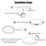 Caravan Interior Downlights Under Cabinet Recessed Spot Light Dome 4/6pcs 18LED Ceiling Lamp for Boat RV Camper Kitchen Showcase