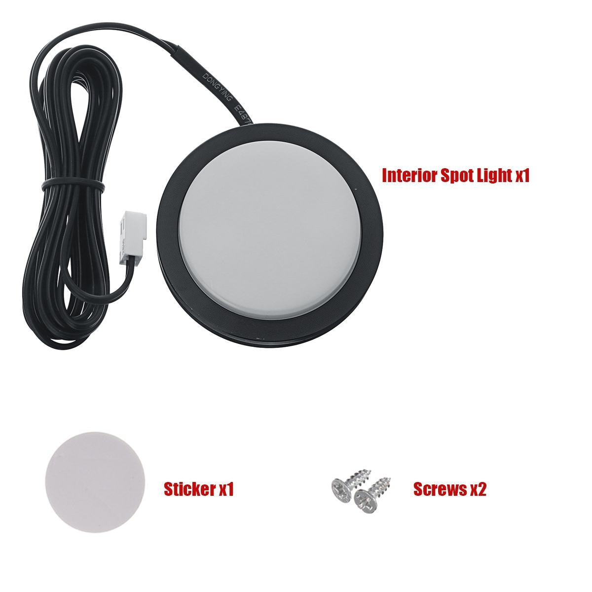 Caravan Interior Downlights Under Cabinet Recessed Spot Light Dome 4/6pcs 18LED Ceiling Lamp for Boat RV Camper Kitchen Showcase