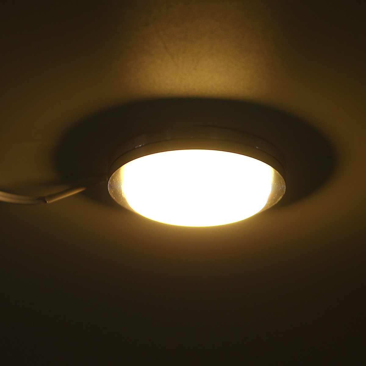 Caravan Interior Downlights Under Cabinet Recessed Spot Light Dome 4/6pcs 18LED Ceiling Lamp for Boat RV Camper Kitchen Showcase