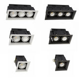 Downlights LED COB Ceiling 10W 20W 30W Surface Mounted dimmable LED Lamps Spot Light square Rotation LED Downlights AC85-265V