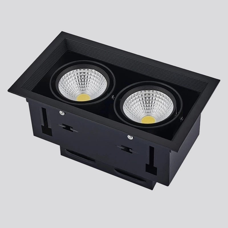 Downlights LED COB Ceiling 10W 20W 30W Surface Mounted dimmable LED Lamps Spot Light square Rotation LED Downlights AC85-265V