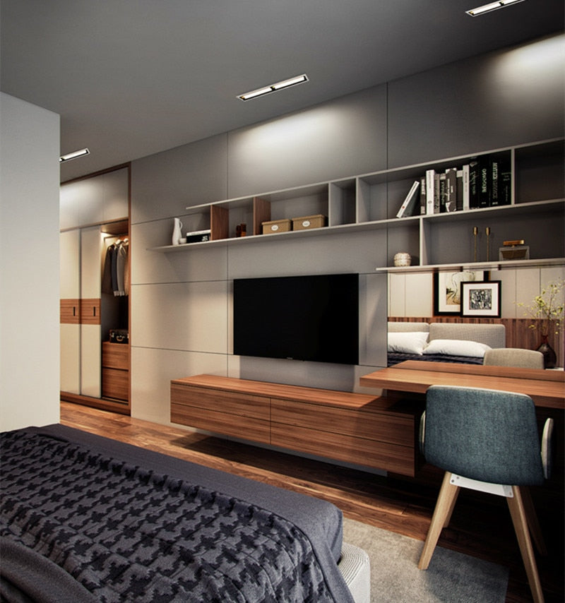 Round Light Anti Glare Recessed Downlight 7W 9W 12W 15W Round LED Ceiling Spot Lamp AC220V Luminaire TV Background Home Room