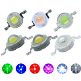 High Power LED Light-Emitting Diode Chip SMD 500pcs 1W 3W Warm White Red Green Blue Yellow RGB For SpotLight Downlight Lamp Bulb
