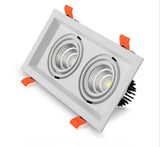 Super Bright Recessed square LED Dimmable Downlight COB 10w 20W 30w LED Spot light LED decoration Ceiling Lamp AC110V 220V