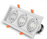 Super Bright Recessed square LED Dimmable Downlight COB 10w 20W 30w LED Spot light LED decoration Ceiling Lamp AC110V 220V