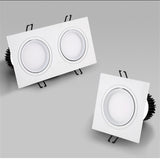 Dimmable Square Led Downlight Light Angle Adjustable COB Ceiling Spot Light 7w 10w 12w 14w 20w 24w Ceiling Recessed Lights AC85-265V
