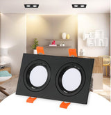 Dimmable Square Led Downlight Light Angle Adjustable COB Ceiling Spot Light 7w 10w 12w 14w 20w 24w Ceiling Recessed Lights AC85-265V