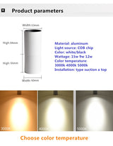 Dimmable Rotating LED Downlights 10W 15W 20W Surface Mounted adjustment COB LED Ceiling Spot Lights AC110-220V LED Ceiling Lamp