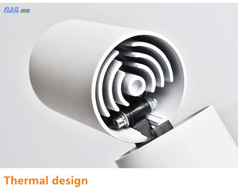 Dimmable Rotating LED Downlights 10W 15W 20W Surface Mounted adjustment COB LED Ceiling Spot Lights AC110-220V LED Ceiling Lamp