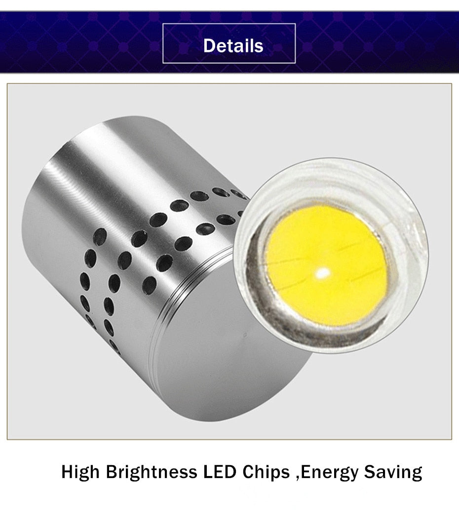 Modern LED Ceiling Light 3W RGB Wall Sconce for Art Gallery Decoration Front Balcony Lamp Porch Light Corridors Light Fixture