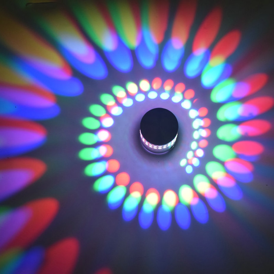 Modern LED Ceiling Light 3W RGB Wall Sconce for Art Gallery Decoration Front Balcony Lamp Porch Light Corridors Light Fixture