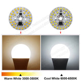 LED Downlight 3W 5W 7W 9W 12W 15W AC 220v led pcb smd2835 smart IC driver with 20cm wire for bulb light, driverless led bead for downlight