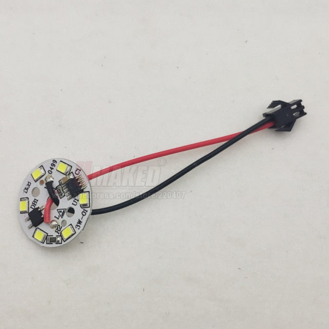 LED Downlight 3W 5W 7W 9W 12W 15W AC 220v led pcb smd2835 smart IC driver with 20cm wire for bulb light, driverless led bead for downlight