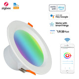 Smart Light eWeLink Zigbee 3.0 Smart Downlight RGBCW Led Recessed Ceiling Light Voice Control Work With Alexa Google Home