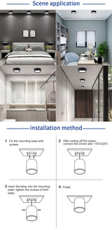 Modern Fashion LED Downlight 5W 10W 15W 25W 2pcs Surface Mounted Downlight Lights LED Spot Lights Ceiling Fixtures Lighting