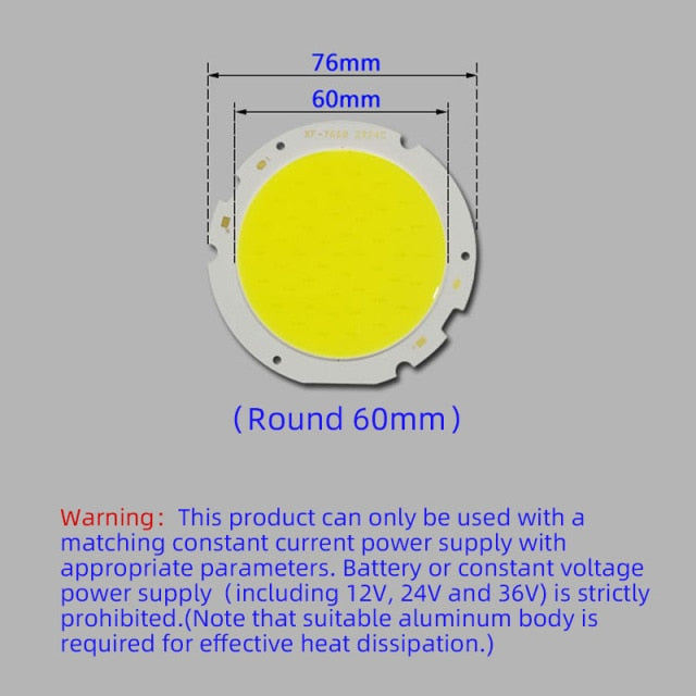 LED Source Chip Light Spotlight Downlight Lamps COB Light Bulb beads integrated surface chip board 12W 15W 20W 30W 40W 50W