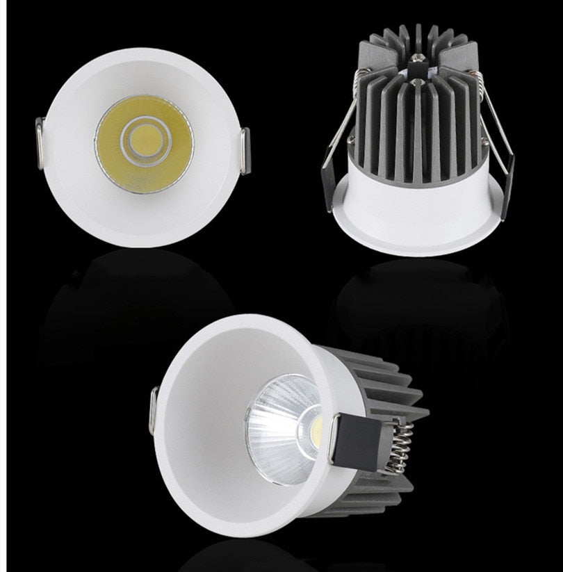 Dimmable COB Downlights Indoor Lighting Lamps Recessed 15w 220v Ceiling Led Spot Lights Lamp Lights Bedroom Living Room Hotel