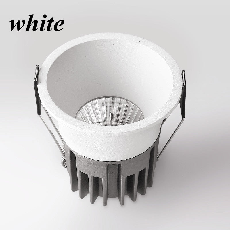 Dimmable COB Downlights Indoor Lighting Lamps Recessed 15w 220v Ceiling Led Spot Lights Lamp Lights Bedroom Living Room Hotel