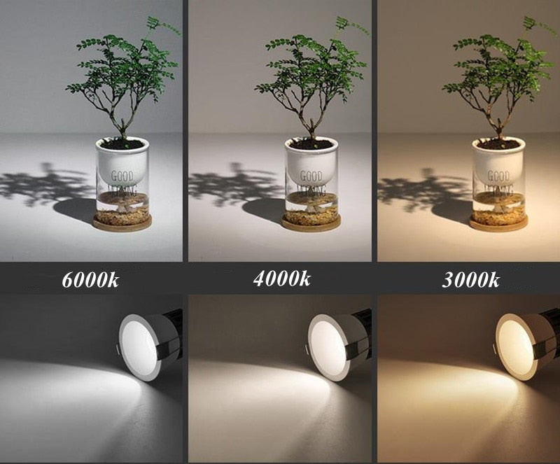 Dimmable COB Downlights Indoor Lighting Lamps Recessed 15w 220v Ceiling Led Spot Lights Lamp Lights Bedroom Living Room Hotel