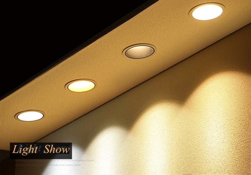 Dimmable COB Downlights Indoor Lighting Lamps Recessed 15w 220v Ceiling Led Spot Lights Lamp Lights Bedroom Living Room Hotel