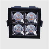 Square Recessed LED Downlights 6W 10W 20W 30W COB Ceiling Spot Lights AC220V LED Strip Indoor Lighting Lamps TV Background Room