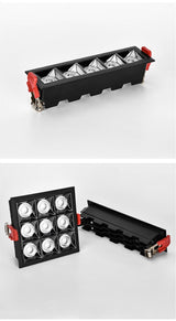 Square Recessed LED Downlights 6W 10W 20W 30W COB Ceiling Spot Lights AC220V LED Strip Indoor Lighting Lamps TV Background Room