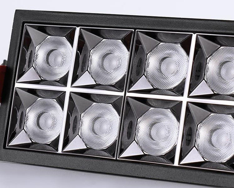 Square Recessed LED Downlights 6W 10W 20W 30W COB Ceiling Spot Lights AC220V LED Strip Indoor Lighting Lamps TV Background Room