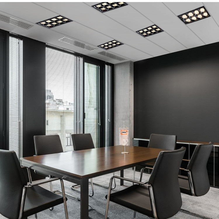 Square Recessed LED Downlights 6W 10W 20W 30W COB Ceiling Spot Lights AC220V LED Strip Indoor Lighting Lamps TV Background Room