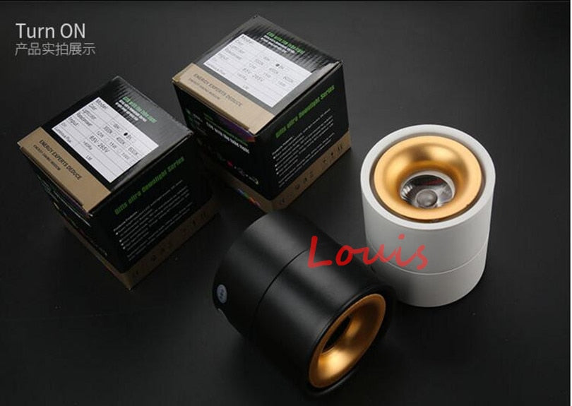 Dimmable 10W 15W 20W Surface Mounted LED Downlight Tracklight COB LED Recessed Ceiling Lamps Track Spotlight 110V 220V