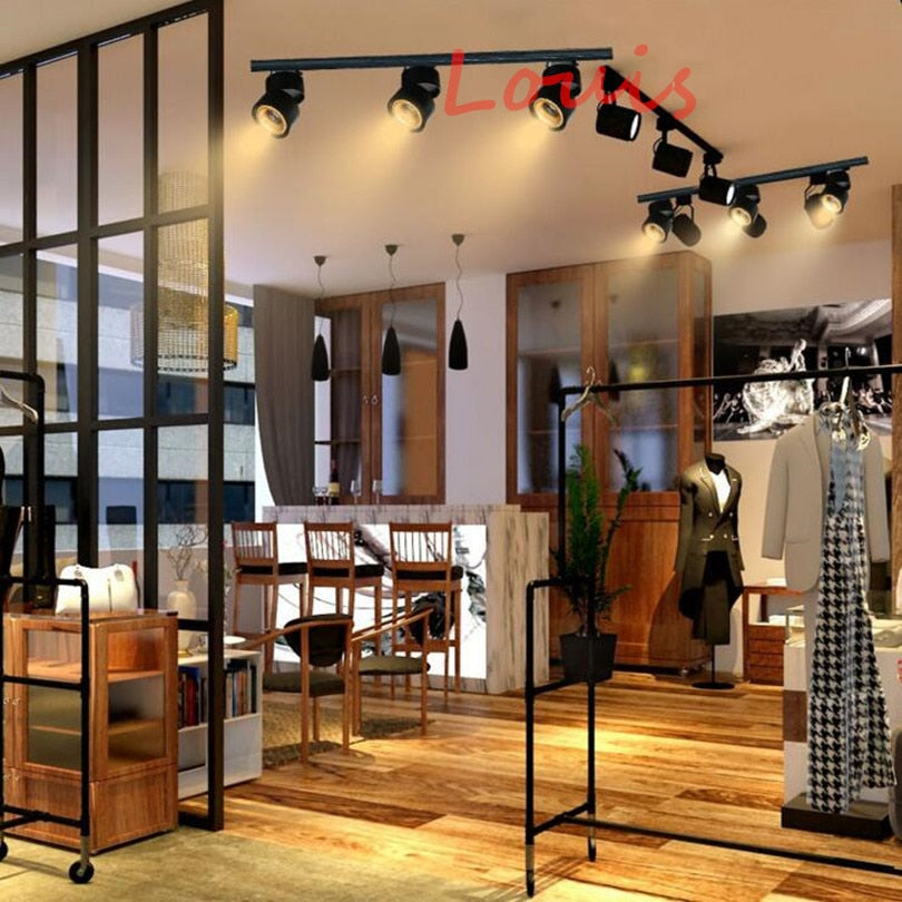 Dimmable 10W 15W 20W Surface Mounted LED Downlight Tracklight COB LED Recessed Ceiling Lamps Track Spotlight 110V 220V