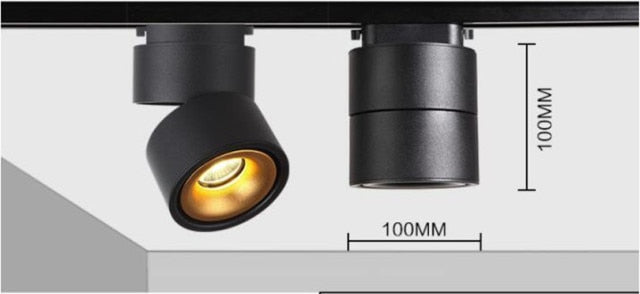 Dimmable 10W 15W 20W Surface Mounted LED Downlight Tracklight COB LED Recessed Ceiling Lamps Track Spotlight 110V 220V